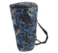 SUPVOX Sturdy Oxford Cloth Djembe Bag Waterproof African Drum Carrying Case Camouflage Blue with Comfortable Shoulder Strap for Live Performances 54x31x20cm
