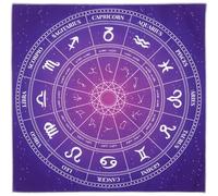 SUPVOX Tarot Tablecloth 49x49cm Peach Skin Mandala Pattern Divination Desk Cloth for Astrology and Tarot Games Altar Cloth Prop