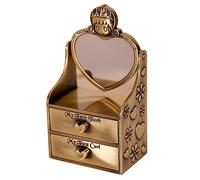 SUPVOX Teeth Storage Box Metal First Tooth Box Keepsake Container for Fetal Hair and Memories Vintage Style