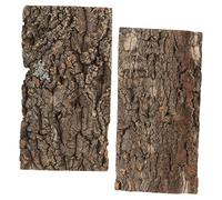 SUPVOX Terrarium Cork Bark 2pcs Natural Bark Decorations Aquarium Logs Reptile Tank Basking Logs