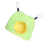 SUPVOX Thick Plush Parrot Hammock Winter Warm Bird Nest Soft Cozy Sleeping Bed for Budgies Cockatiels Conures with Creative Color Design Random Color