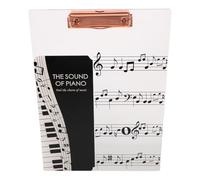 SUPVOX Thickened Acrylic Choir Sheet Music Binder with Writing Pad Clip for Piano and Choir Transparent Single Page Holder for Efficient Note Taking and Smooth Page Turning Music Score