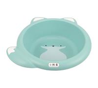 SUPVOX Thickened Cartoon Wash Basin Multi Use Face Washing Basin and Foot Bath Mint Little Fox Design Suitable for Newborns and