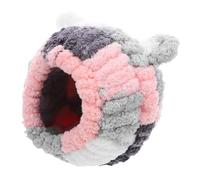 SUPVOX Thickened Coral Fleece Bird Bed for Parakeets and Cockatiels Warm Plush Nest Snuggle Hut for Cage Quiet Sleep Retreat with Washable Design Cozy Winter Parrot House for Pet Birds