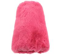 SUPVOX Thickened Faux Fur Hand Muff Warmer Pillow Soft Pink Diamond Fox Plush Hand Warming Sleeve for Women and Students Pouch for Outdoor Use