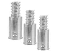 SUPVOX Threaded Tip Adapter and Quick Secure Connection Aluminum Alloy for Mop Handle 3pcs with American Thread Design, Easy Installation and Cleaning Tools for Household and Commercial