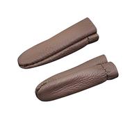SUPVOX Thumb Protector 2pcs Leather Coin Sewing Thimble Finger Protector Sewing Thimble Adjustable Finger Shield Ring Fingertip Thimble Sewing Tools Random Color Thumb Protector Needle Felting