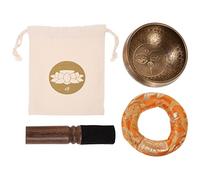 SUPVOX Tibetan Singing Bowl Meditation for Yoga Practice Handcrafted Sound Bowl Flat Bottom for Sound Healing and Relaxation