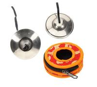 SUPVOX Tibetan Tingsha Cymbal Bell Small Retro Meditation Bell for Yoga Mindfulness Pure Copper Handcrafted Chime Suitable for Zen Practice and Travel