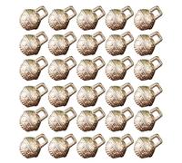 SUPVOX 30pcs DIY Craft Bells Vintage Copper Bells Mini Jingle Bells Fengshui Bells Christmas Craft Wind Chimes Making 11mm