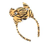 SUPVOX Tiger Headband for Soft Plush Animal Ears Photo Prop Headband Comfortable Jungle Costume Accessory for Birthday Party Stage Performance
