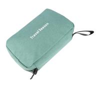 SUPVOX Toiletry Bag Wash Bag Waterproof Hanging Foldable Nylon Polyester Large Capacity Light Green for Business Trips Home Use Portable Space Saving