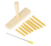 SUPVOX Tone Solid Aluminum Tube Percussion Chime Music Teaching Aids for Monophonic Wind Chime Instrument with Handle Educational Musical Bells for Boys and Beginners