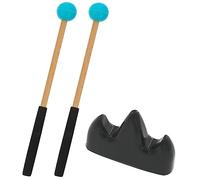 SUPVOX Tongue Drum Mallet Sticks with Bracket Durable Polished Drumsticks for Practical Non Deforming Mallet Heads Easy Grip Hand Pan Drumsticks for Tone Playing