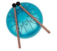 SUPVOX Tongue Drum Steel Titanium Alloy Musical Instrument Portable Pocket Drum for Beginners Wood Percussion Ethereal Sound Pan