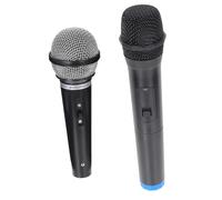 SUPVOX Toy Microphone Set for Kids 2 Pcs Fake Microphone Prop for Pretend Play Toddler Karaoke Stage Performance Props for Boys and Girls Parties