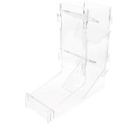 SUPVOX Transparent Dice Tower Dice Dispenser Portable Board Game Accessory for Fair Rolling in Role Playing and Tabletop Games with Design