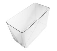 SUPVOX Transparent Plastic Turtle Tank Mini Aquarium Small Desktop Fish Bowl for Reptiles Betta Goldfish Aquatic Animal Container Terrarium for Office Dorm Decor