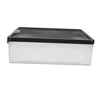 SUPVOX Transparent Reptile Tank Enclosure with Air Vents Plastic Habitat Cage for Snakes Turtles and Small Pets Easy-clean Nonporous Reptile Breeding Box for Amphibians and Small Mammals