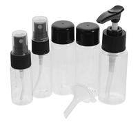SUPVOX Travel Bottles Kit Refillable Plastic Cosmetic Containers with Spray Pump and Leak-Proof Caps 6pcs Empty Travel Bottles Set for Toiletries and Lotion for Holidays and Business