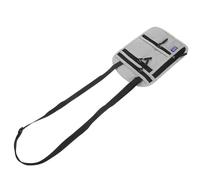 SUPVOX Travel Neck Wallet Passport Holder RFID Blocking Travel Document Organizer Pouch for Men Women Lightweight Grey with Strap for Secure Cash and Cards