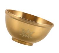 SUPVOX Triple Moon Design Copper Offering Bowl for Altar Rituals Incense Smudging and Meditation Elegant Finish Unique Aesthetic for Spiritual Practices