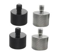 SUPVOX Tripod Adapter Aluminium Alloy, Easy to Use Microphone Stand Adapter Screw Thread Converter 4pcs 1/4 Inch to 5/8 Inch Precision Crafted for Camera for Mic Holder and Light Stand
