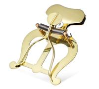 SUPVOX Trombone Lyre Metal Music Score Clip with Flip Folder for Marching Band, Clarinet Lyre Sheet Music Holder Instrument Accessory