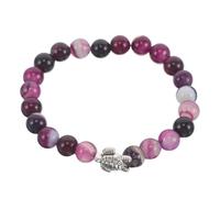 SUPVOX Turquoise Turtle Bracelet Elastic Stone Beaded Stretch Yoga Natural Sea Turtle Charm Bracelet for Meditation Festivals