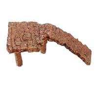 SUPVOX Turtle Basking Platform for Aquarium with Natural Wood Stump, Reptile Climbing Rockery Decoration, Suitable for Aquatic Turtle Tank Habitat and Fish Tank Décor