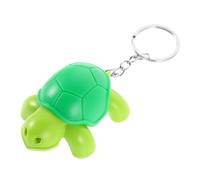 SUPVOX Turtle LED Light Up Keychain with Sound, Green Mini Animal Key Ring for Backpack, Car, and Bag Accessories, Fun Party Favors and Travel Pendant