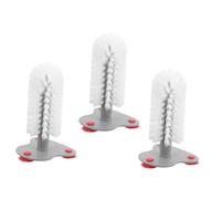 SUPVOX Turtle Shell Cleaning Brush Sturdy Scrubber with Suction Cup 3pcs for Effective Shell Cleaning, Abs Material Suitable for Aquarium and Tortoise Cage Use