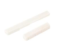 SUPVOX Ukulele Bone Nut and Saddle Set White Cattle Bone Replacement for Tone Fits Standard Ukulele Nut Saddle