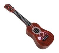 SUPVOX Ukulele Guitar for Mini Four-string Musical Instrument in Red Brown and Safe Educational Plaything for Early Music Learning and Decoration Gift Box Included