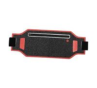 SUPVOX Ultra Thin Running Waist Bag Adjustable Elastic Belt Pack for Men Women Lightweight Sports Pouch for Outdoor Fitness Hiking Travel Red Black Design