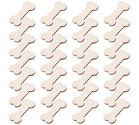 SUPVOX Unfinished Wood Dog Bone Cutouts with Rustic Style 100pcs Ready to Paint for School Projects and DIY Wood Crafts for School Projects and DIY Wood Crafts