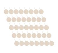 SUPVOX Unfinished Wood Pieces Circular Wooden Pieces for Crafts Rustic Beige Wood Cutouts Smooth Surface for DIY Creative Craft Projects