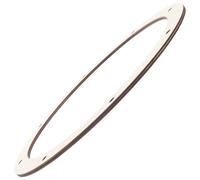 SUPVOX Unfinished Wooden Wreath Rings Craft Frame for DIY Decorations Floral Hoop for Weddings Holidays Valentine's Day and Home Decor with Guide for Easy Assembly