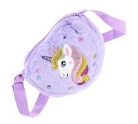SUPVOX Unicorn Plush Crossbody Bag for Halloween and Easter Party Use Key and Cash Storage Pouch