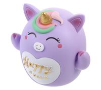 SUPVOX Unicorn Shaped Piggy Bank Decorative Saving Pot for Home Decor Coin Container Money Box for Birthday Encourages Saving Habit