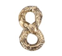 SUPVOX Unique Brass Snake Figurine Metal Sculpture for Finger Exercise and Home Decor for