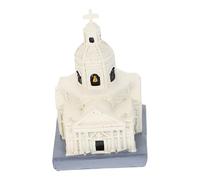 SUPVOX Unique Resin Cathedral Craft Ornament Detailed Church Model Home Adornment for Sand Table Decoration Historical Architectural Accent for Living Office and School Display