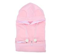 SUPVOX Unisex Pet Pouch Hoodie for Dog and Cat Carrying, Anti-escape Polyester Sweatshirt with Cozy Design, for Fall and Relaxing at Home, Comfortable Pink Pullover for Women and Men