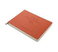 SUPVOX Universal Account Book 320 Pages Brown Faux Leather, Versatile Portable Bookkeeping Form Handbook for Business and Personal Records