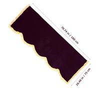 SUPVOX Upright Piano Protector Cover Rose Purple Velvet Dustproof Cloth for Electric and Acoustic Pianos Simple Design Scratch-resistant Decorative Top Cover