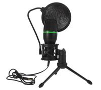 SUPVOX USB Gaming Microphone and High Recording Quality Noise Reduction with Stand, Computer Condenser Mic Metal and Plastic Material Random Color for Desktop for Daily Activities and Classes