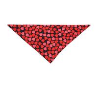 SUPVOX Valentine's Pet Bandana Heart Pattern Adjustable Dog Cat Scarf Soft Drool-Resistant Bib for Holiday Parties and Romantic Celebrations