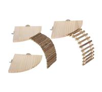 SUPVOX Versatile Hamster Climbing Ladder Wooden Platform for Wall Chinchilla Toy Guinea Pig Bridge Small Animal Enrichment Toys