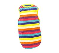 SUPVOX Vest for Dog Cooling Vest Dog Costume Rainbow Stripes Cotton Ideal for Daily Life