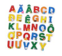 SUPVOX Vietnamese Alphabet Wooden Puzzle for Preschool Educational Matching Letters with Small Early Learning Cognitive Development Game